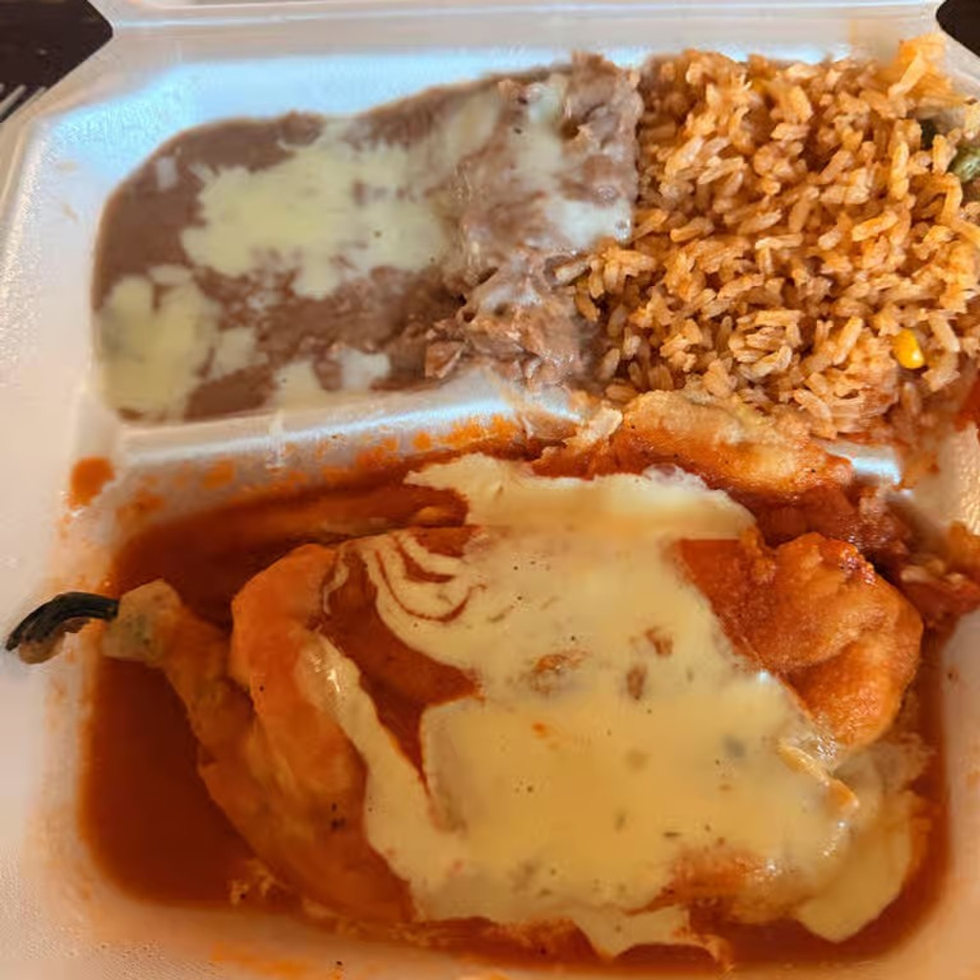 13 Chile Relleno, Hard Taco & Salad