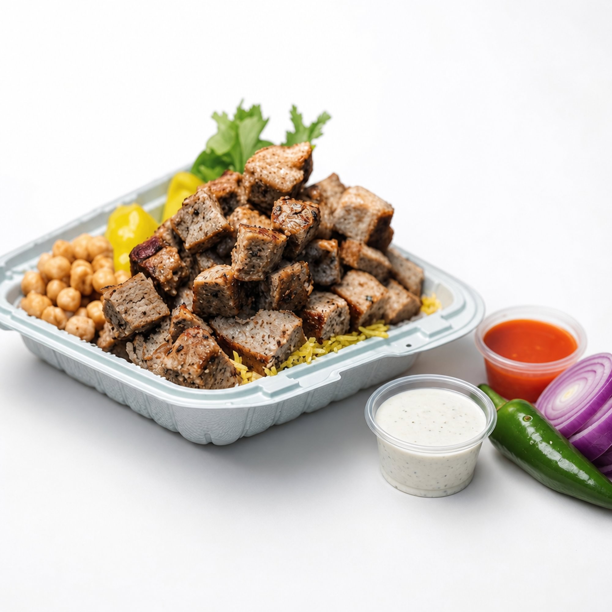 Lamb Gyro over Rice
