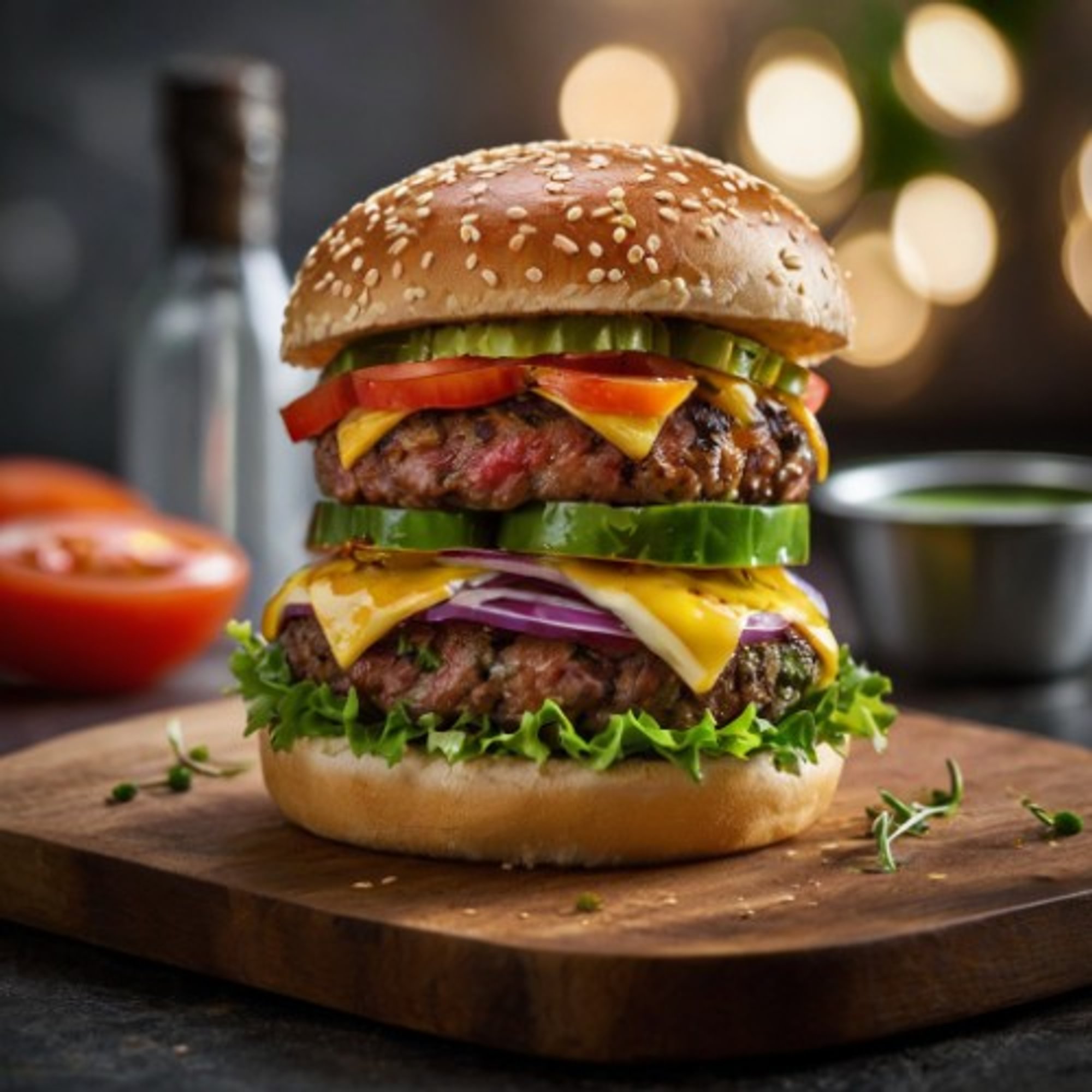 Custom Burger (Build Your Own Vegan Burger)