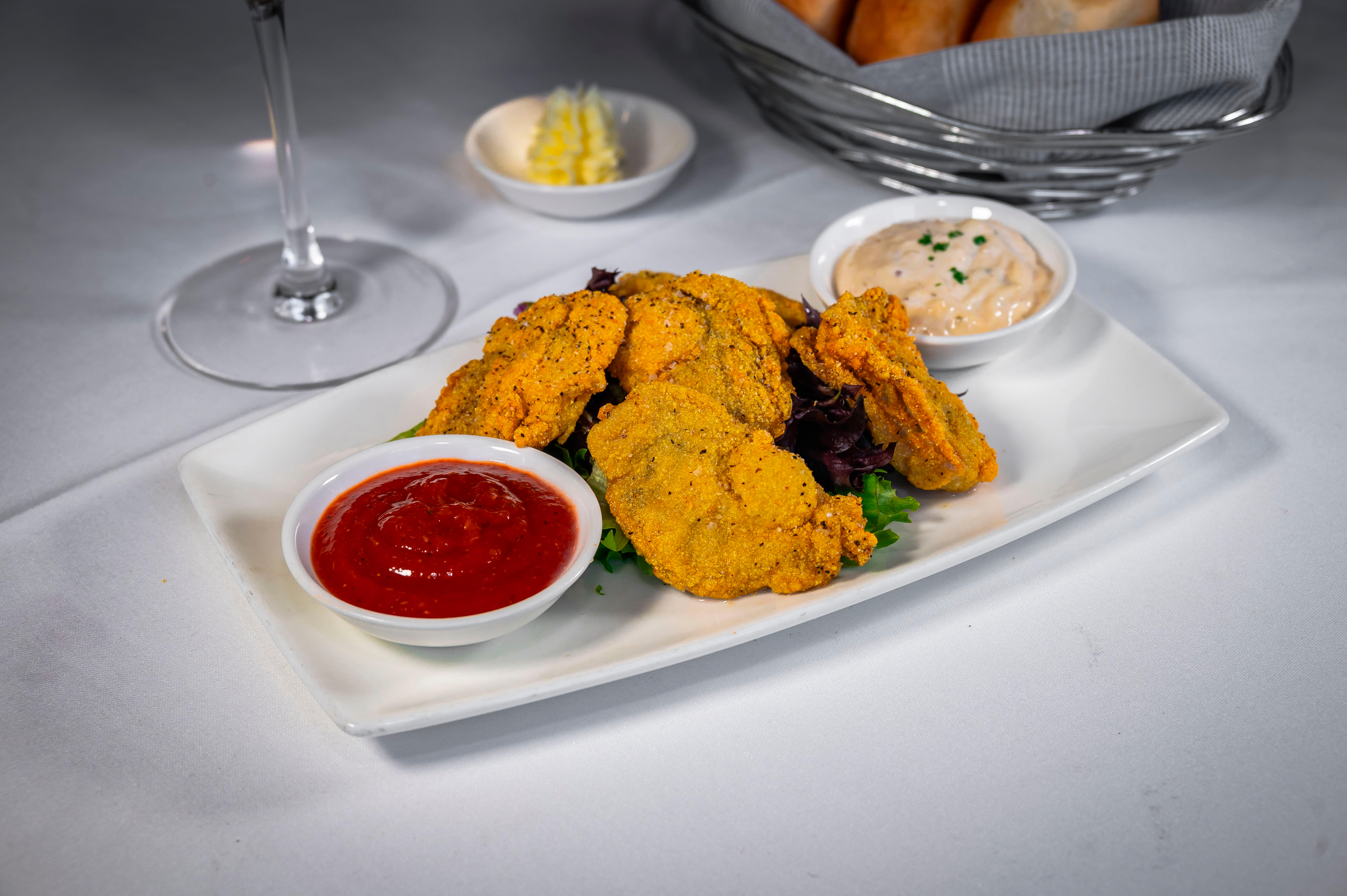 Cornmeal Crusted Oysters