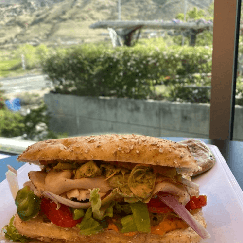 Smoked Turkey and Veggie Sandwich