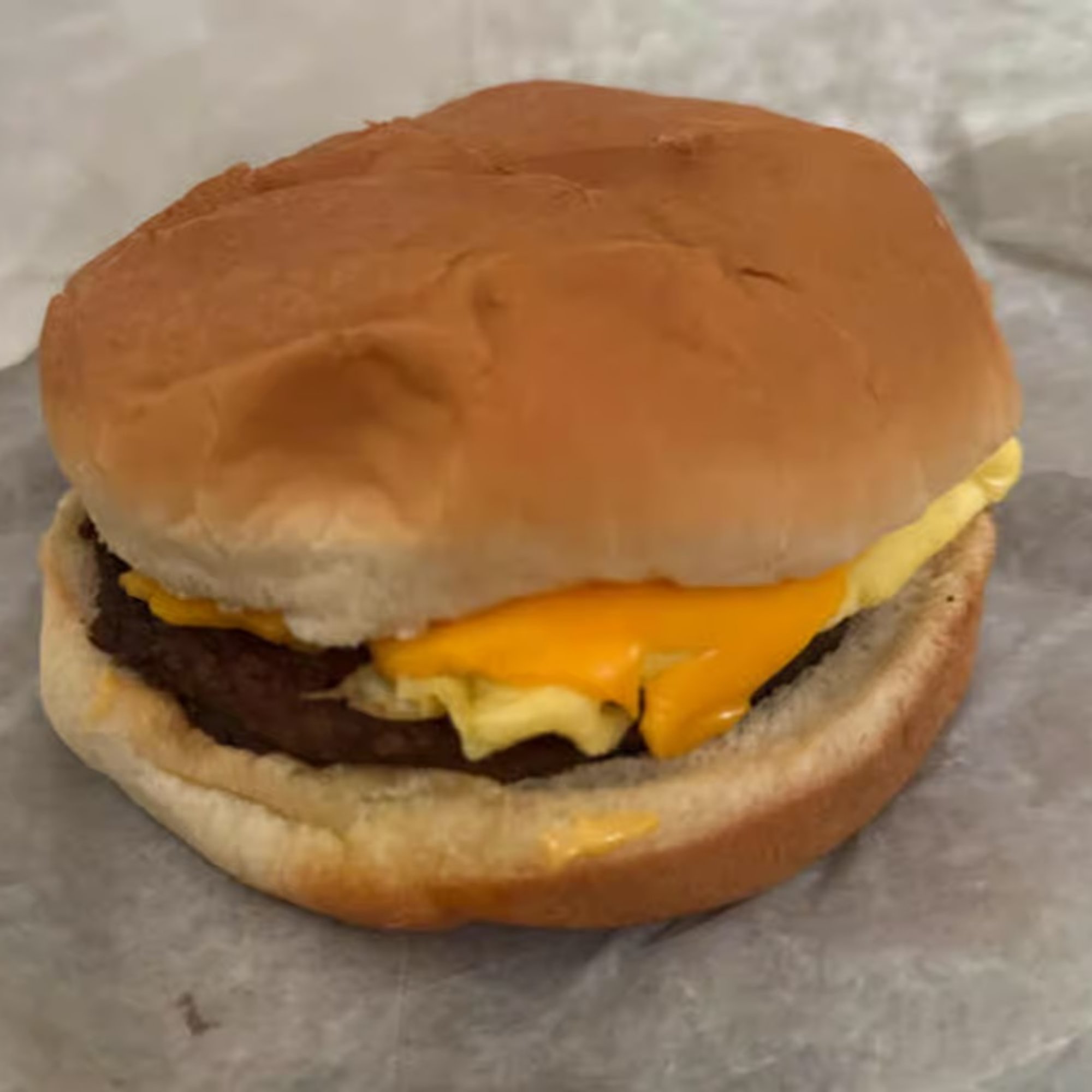 Sausage Egg and Cheese on a Bun