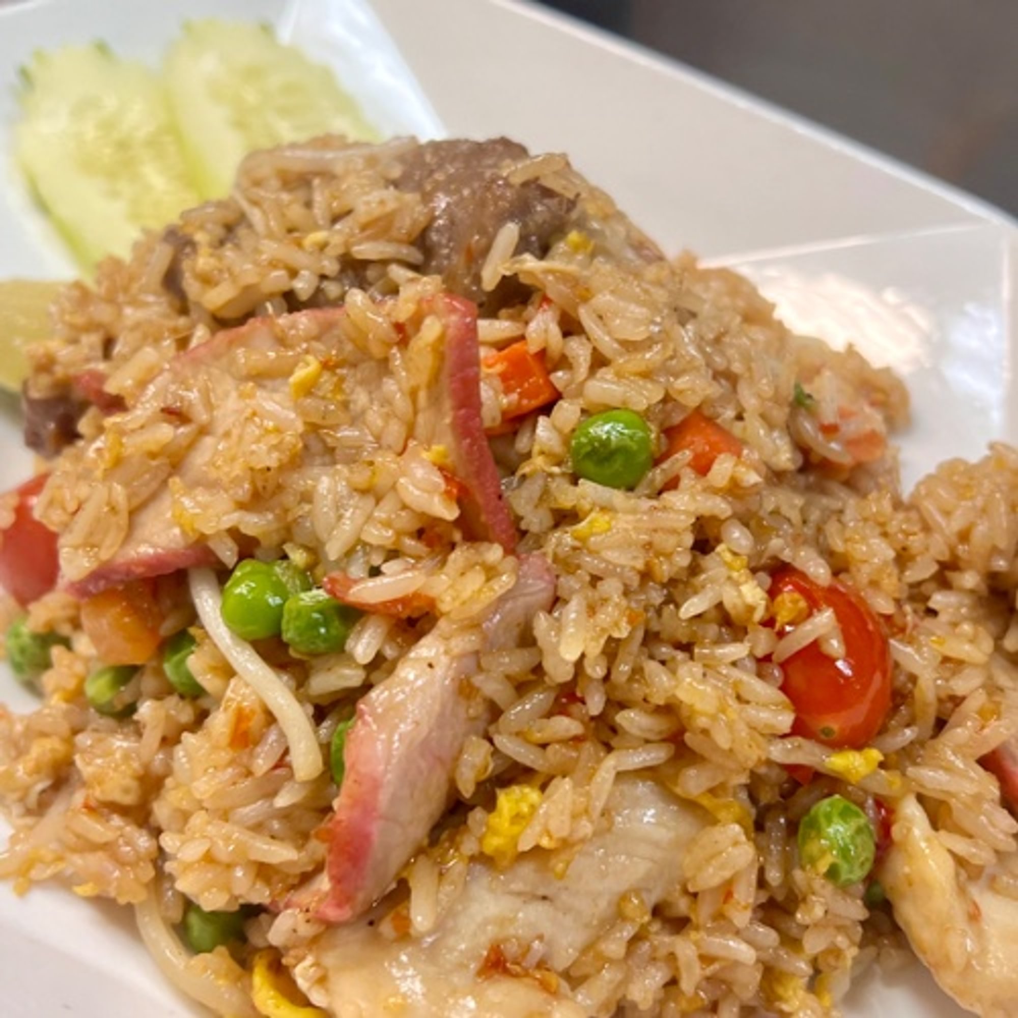 Combination Fried Rice (Chicken, BBQ Pork, Beef)