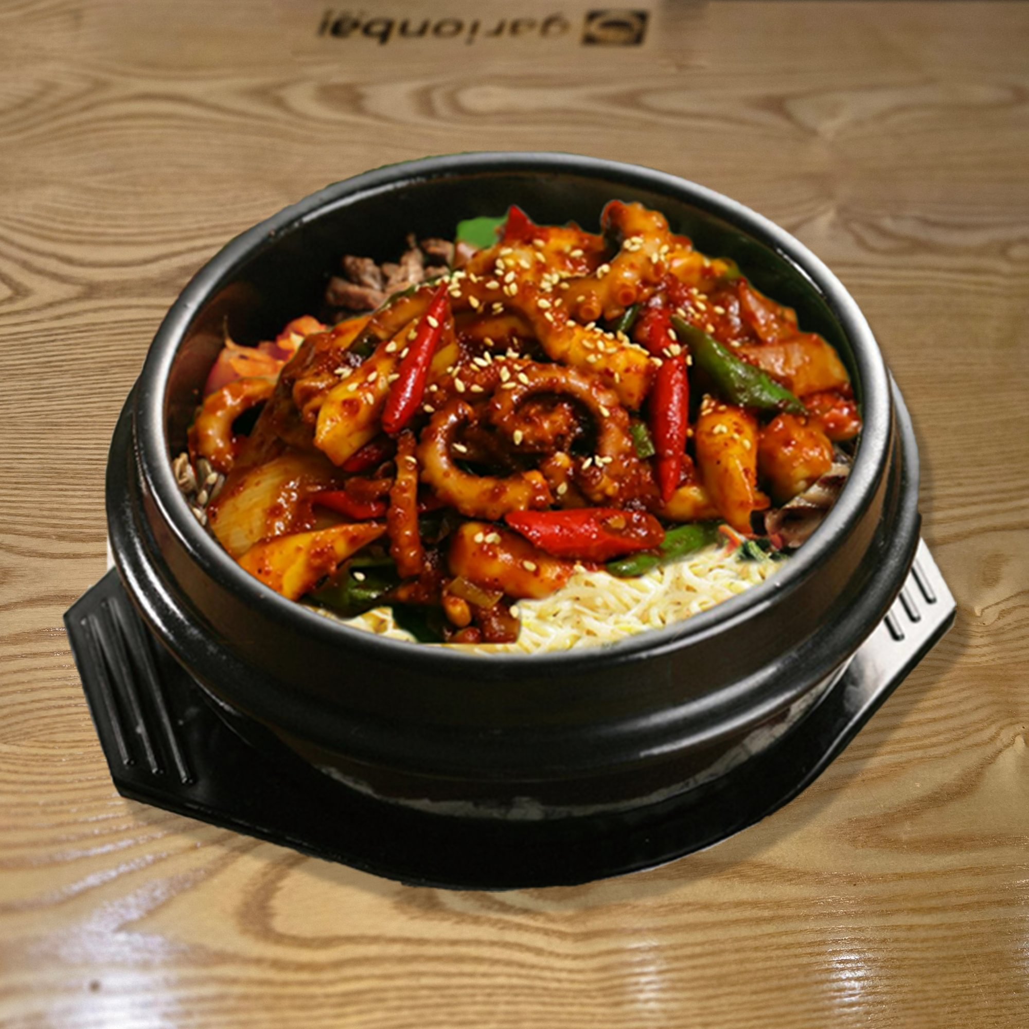 Spicy octopus stone bibimbap/낙지돌솥비빔밥