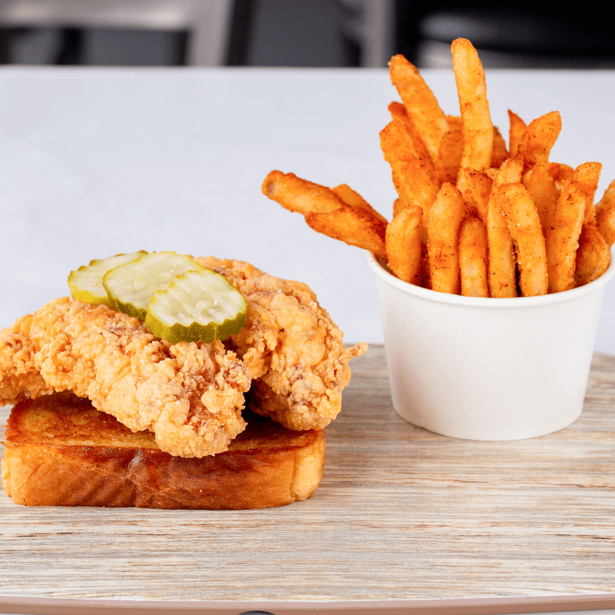 Chicken little 2 tenders with fries