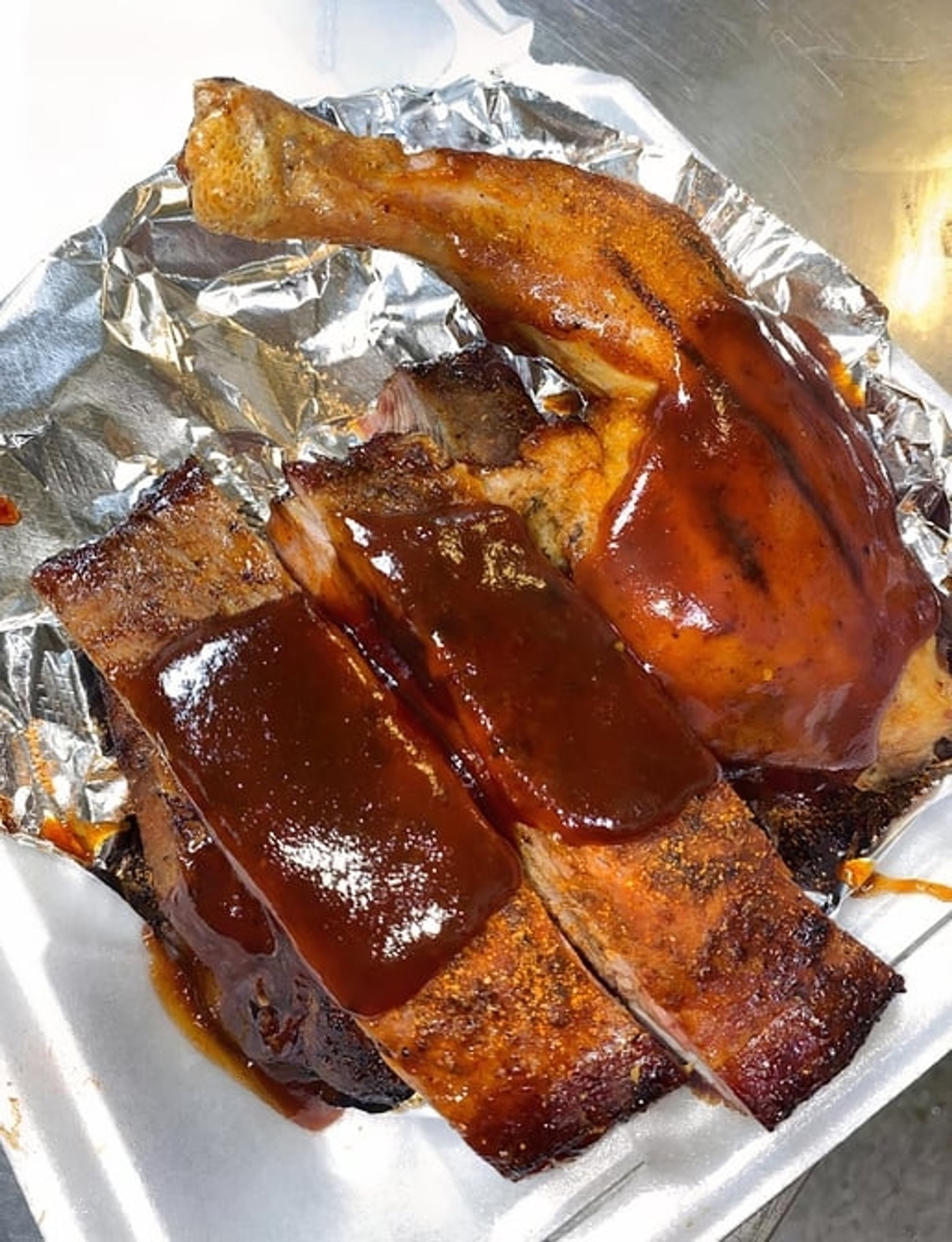 Southern BBQ Rib & Chicken Platter
