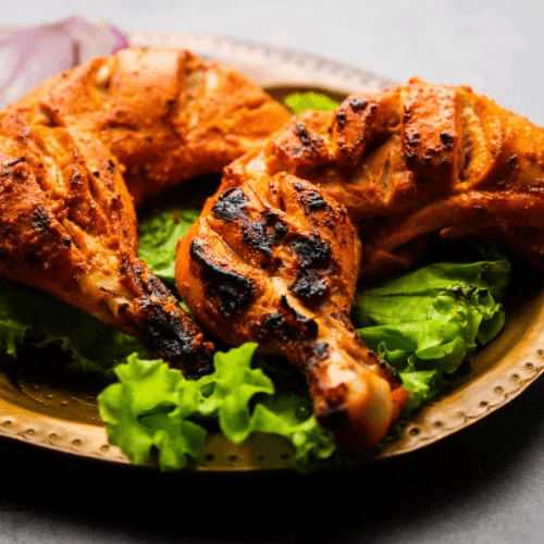 Tandoori Chicken (Bone In) W/ Fries (2pc)