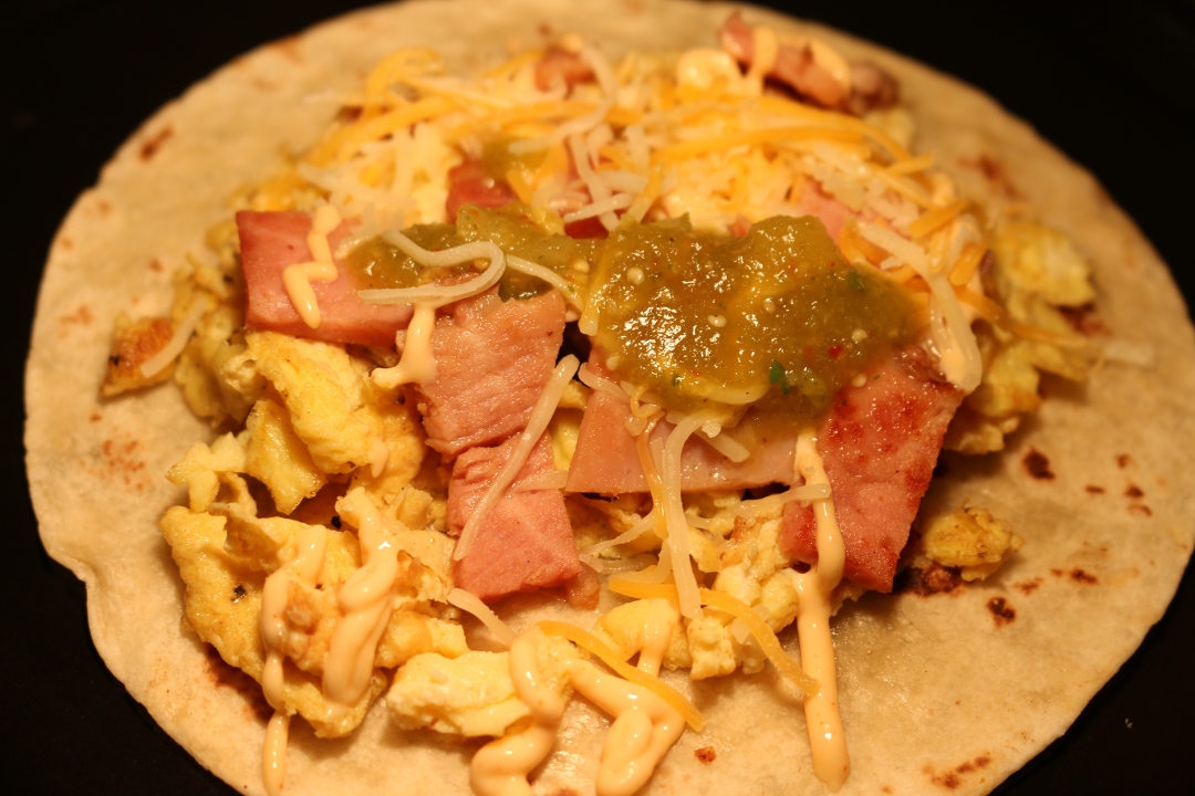 Breakfast Ham Taco