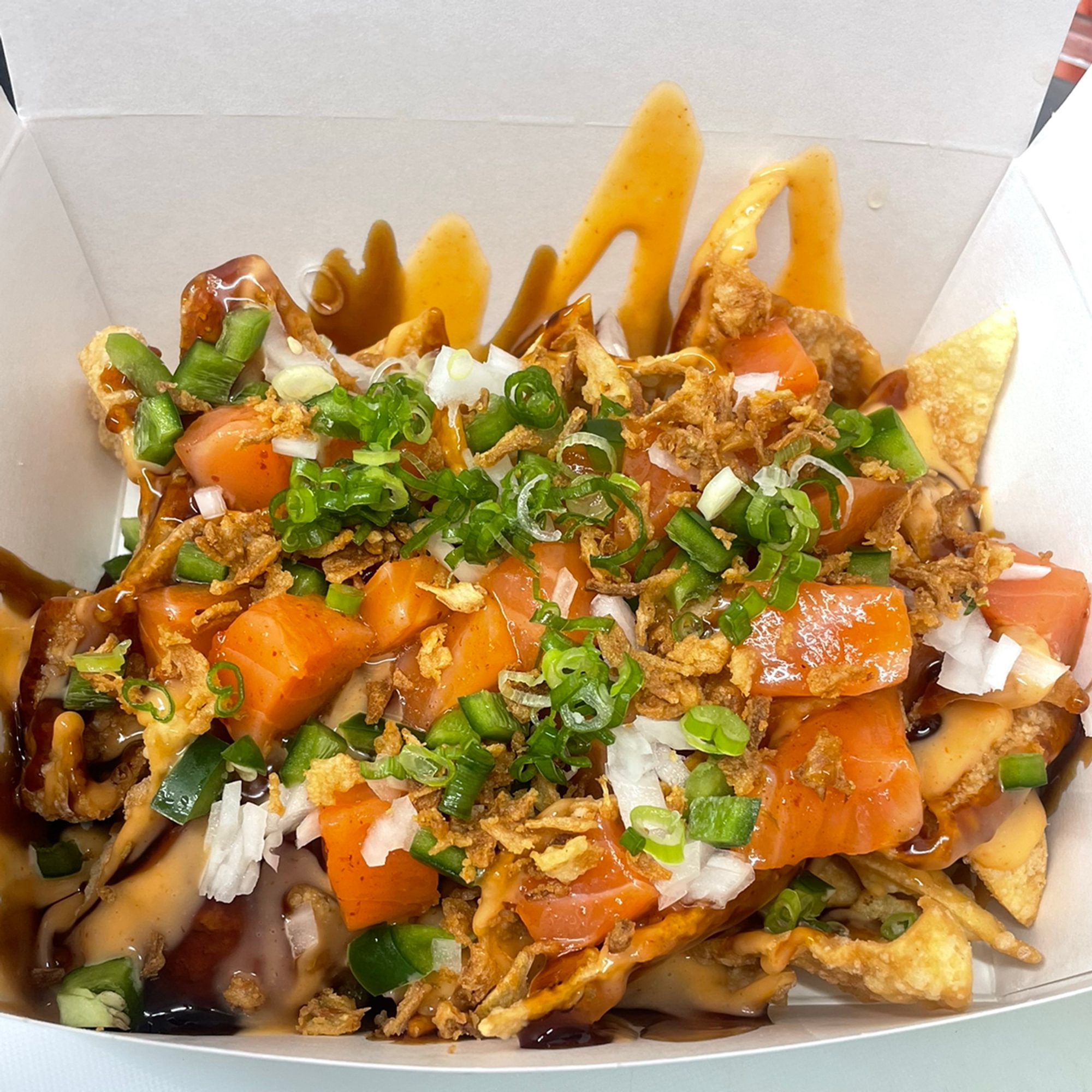Salmon Nachos