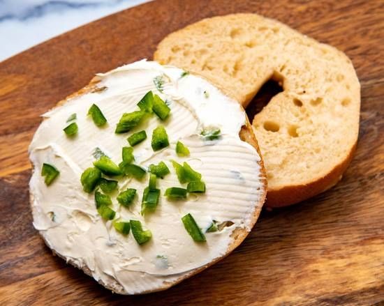 Jalapeño Cc on a Bagel
