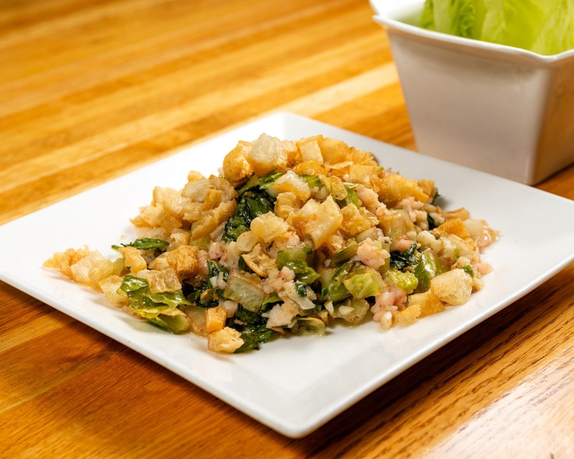 Minced Shrimp Lettuce Wraps