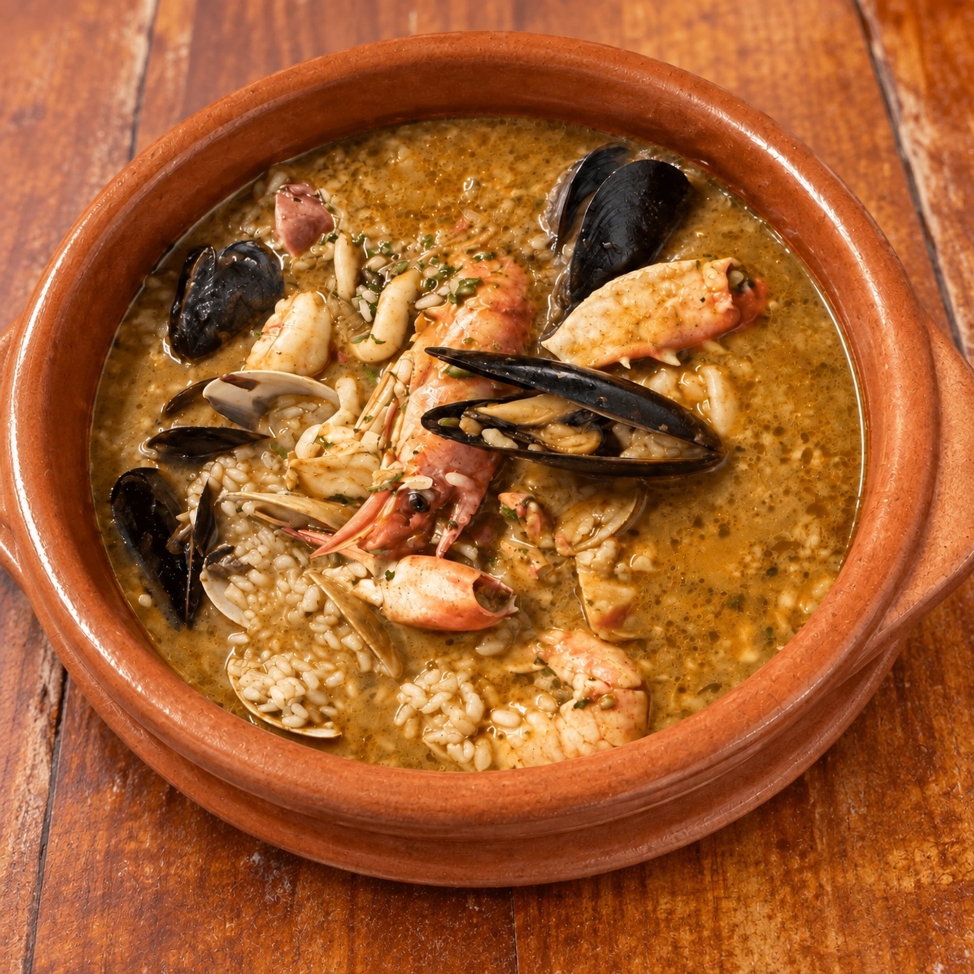 Caldoso de Pescado y Mariscos / Brothy Fish and Seafood Rice