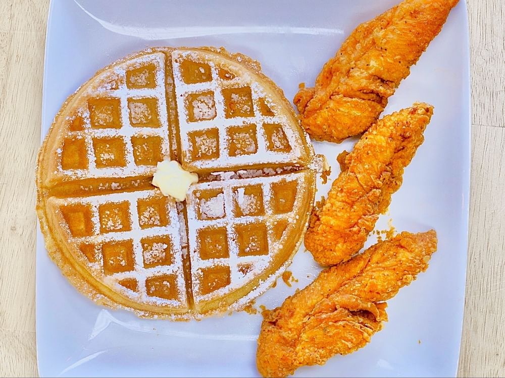9 Tenders & 2 Waffles