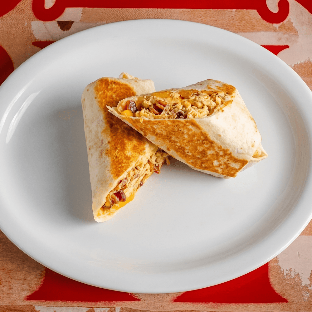 Bacon, Ham, or Sausage with Eggs & Cheese Burrito