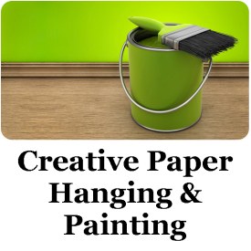Creative Paper Hanging &amp; Painting Logo