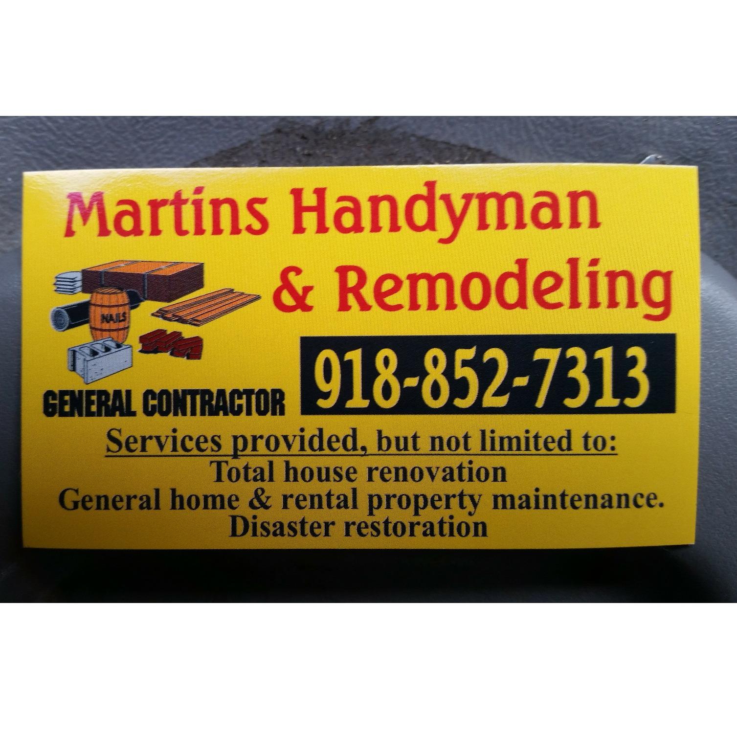 Martins Handyman And Remodeling Logo