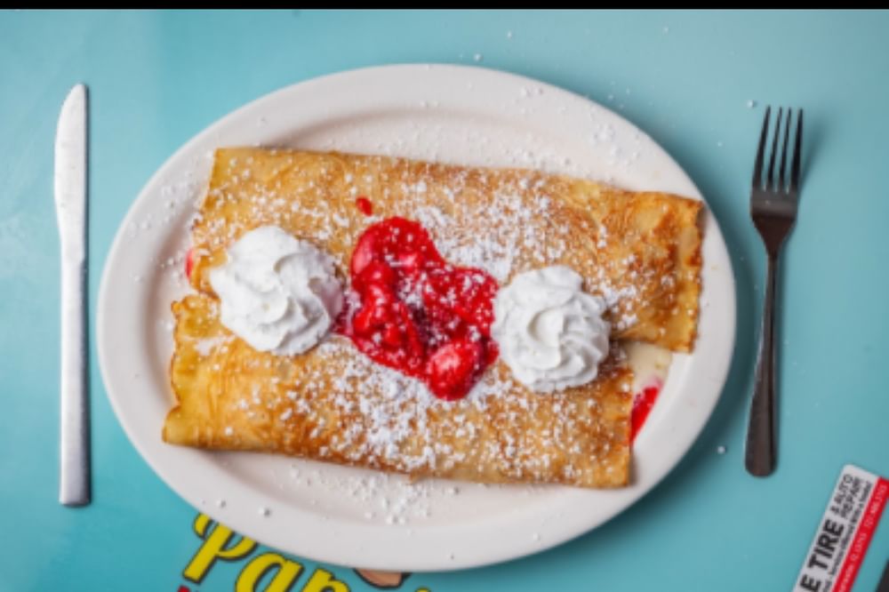 Cream Cheese & Strawberry Crepe