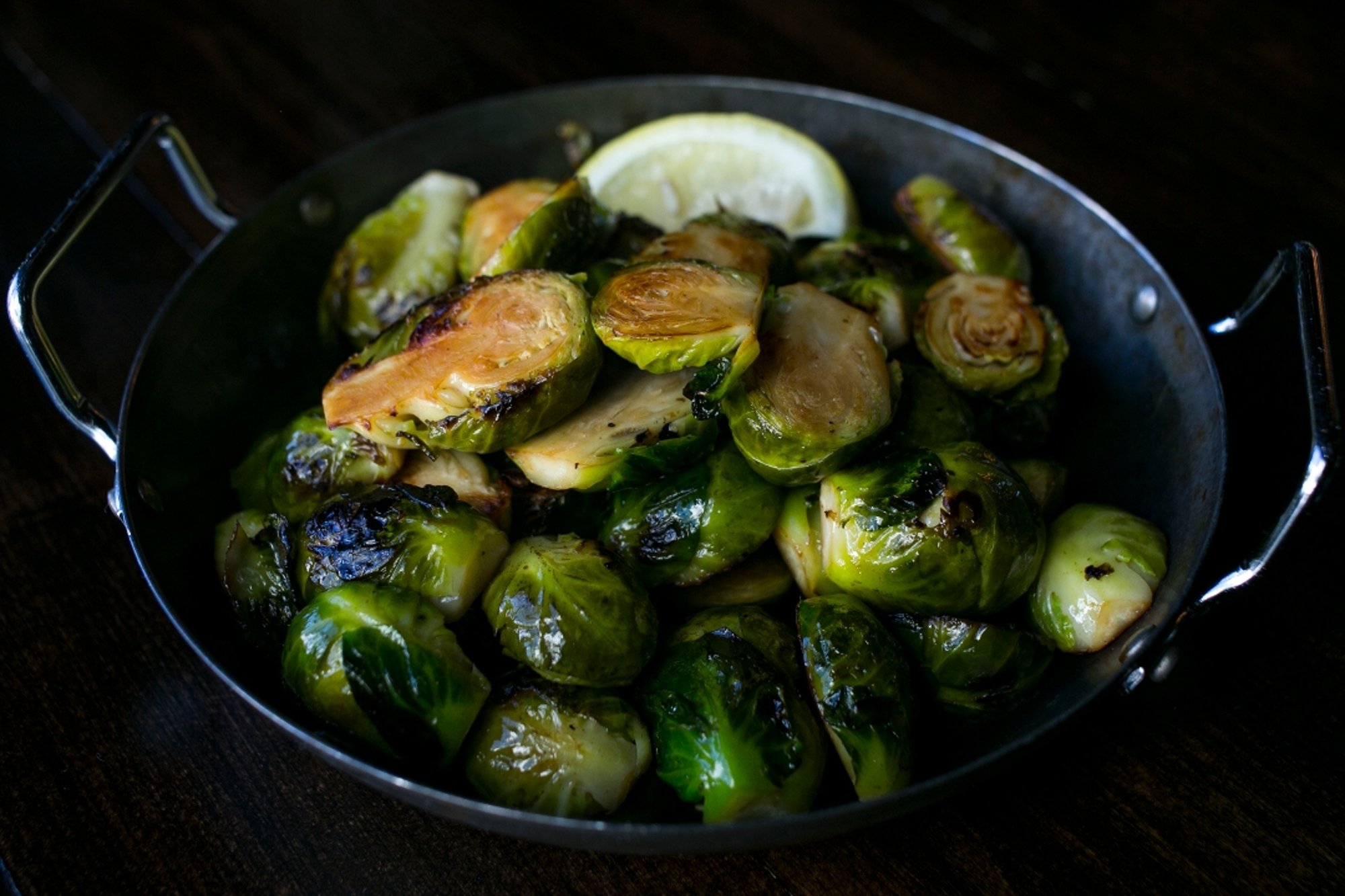 Pan Seared Brussels Sprouts