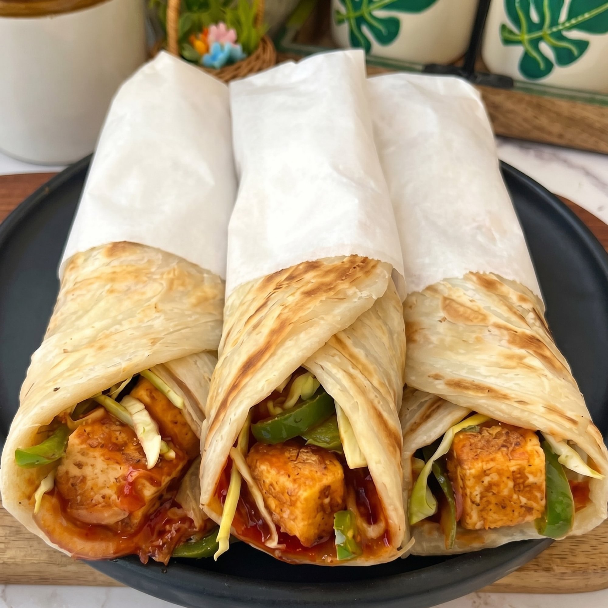 Malai Paneer Tikka Roll
