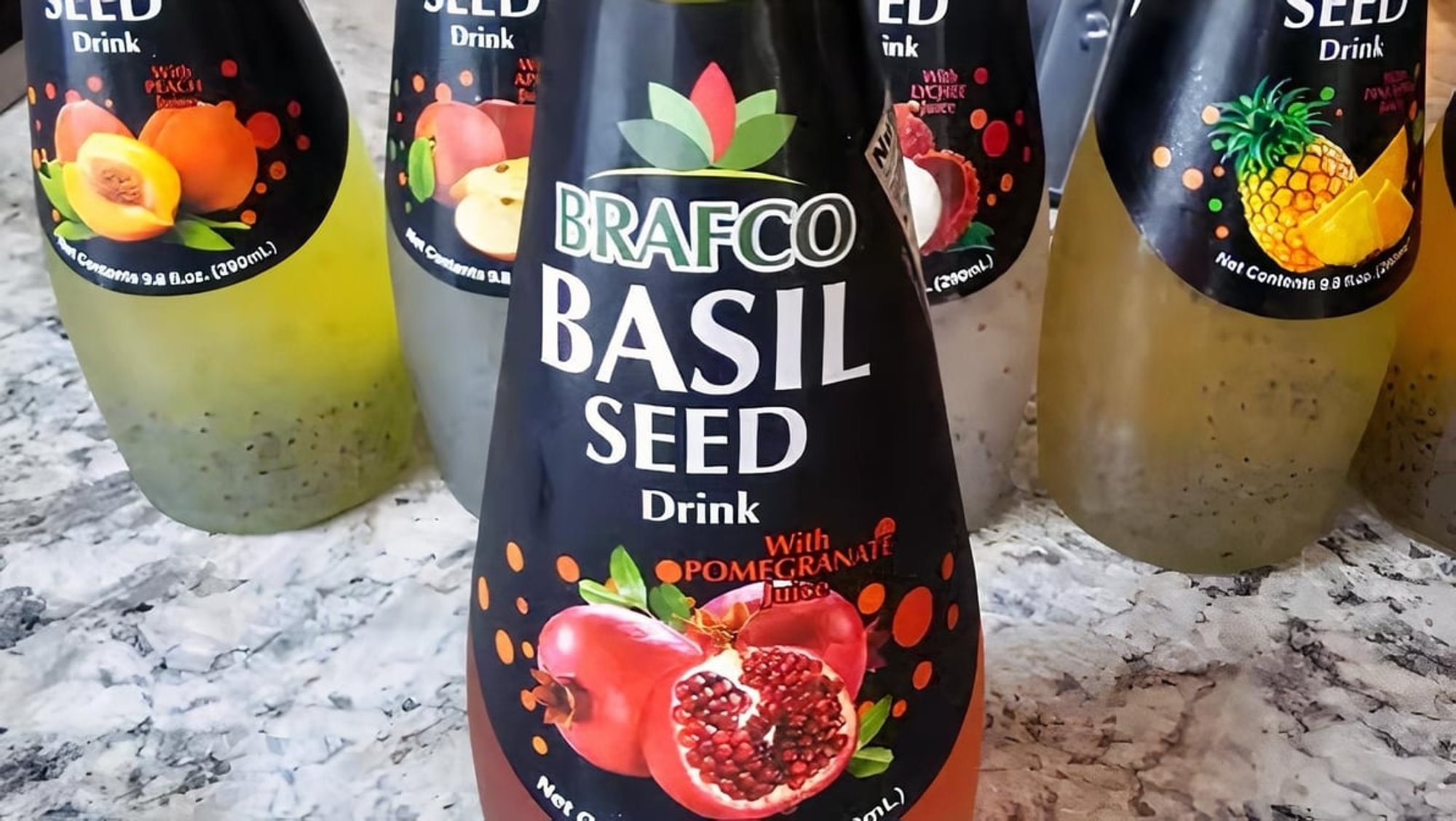 Basil Seed Drink Pomegranate