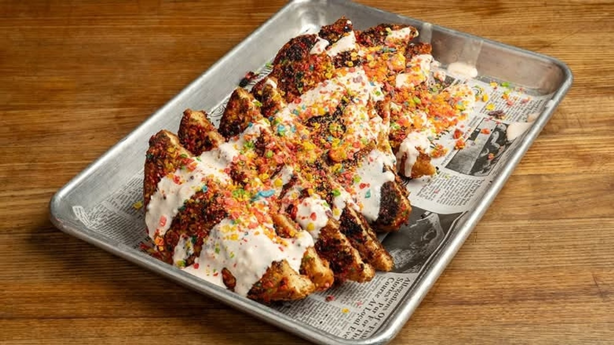 Rainbow Cereal French Toast