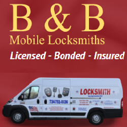 B &amp; B Mobile Locksmith Logo