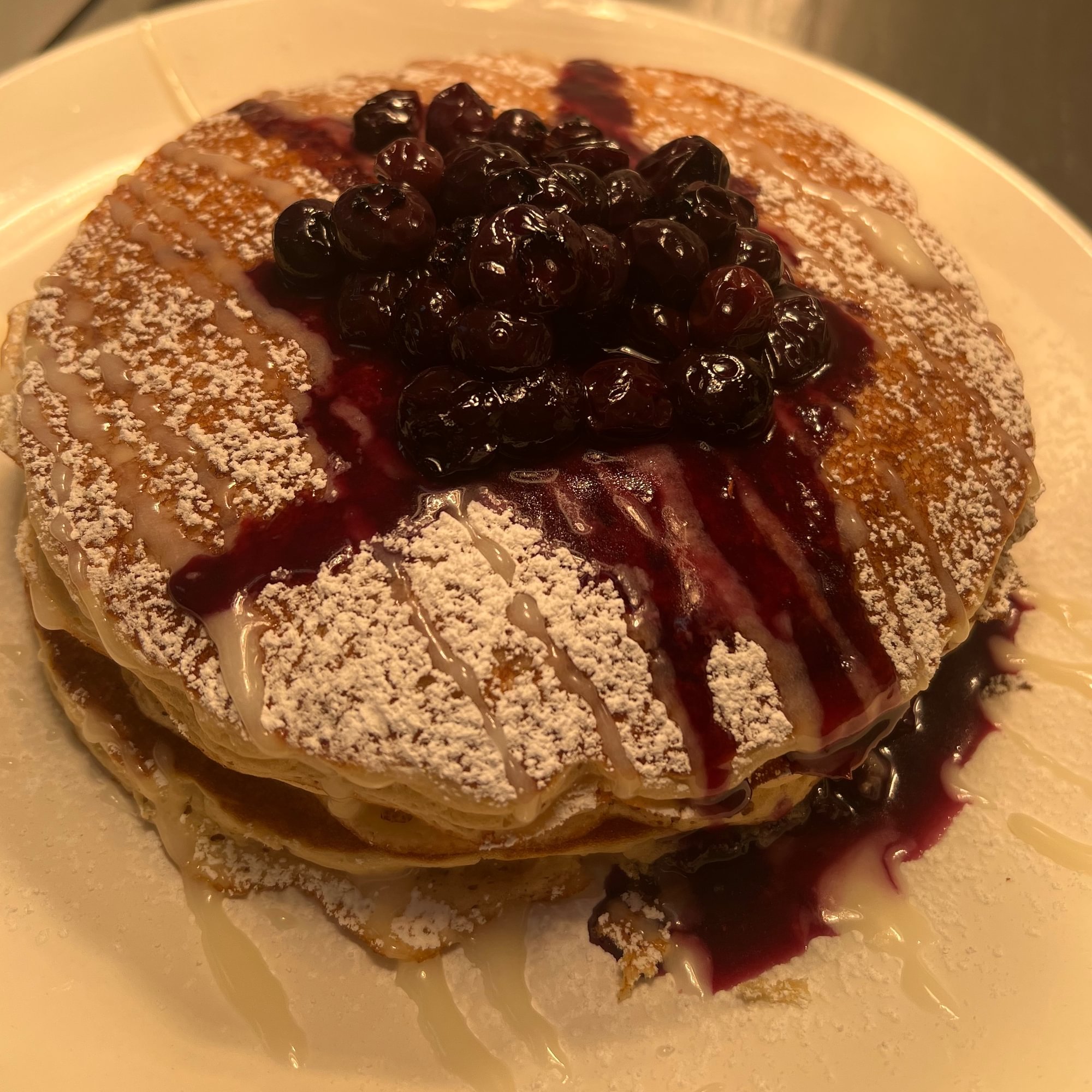 Blueberry pancakes