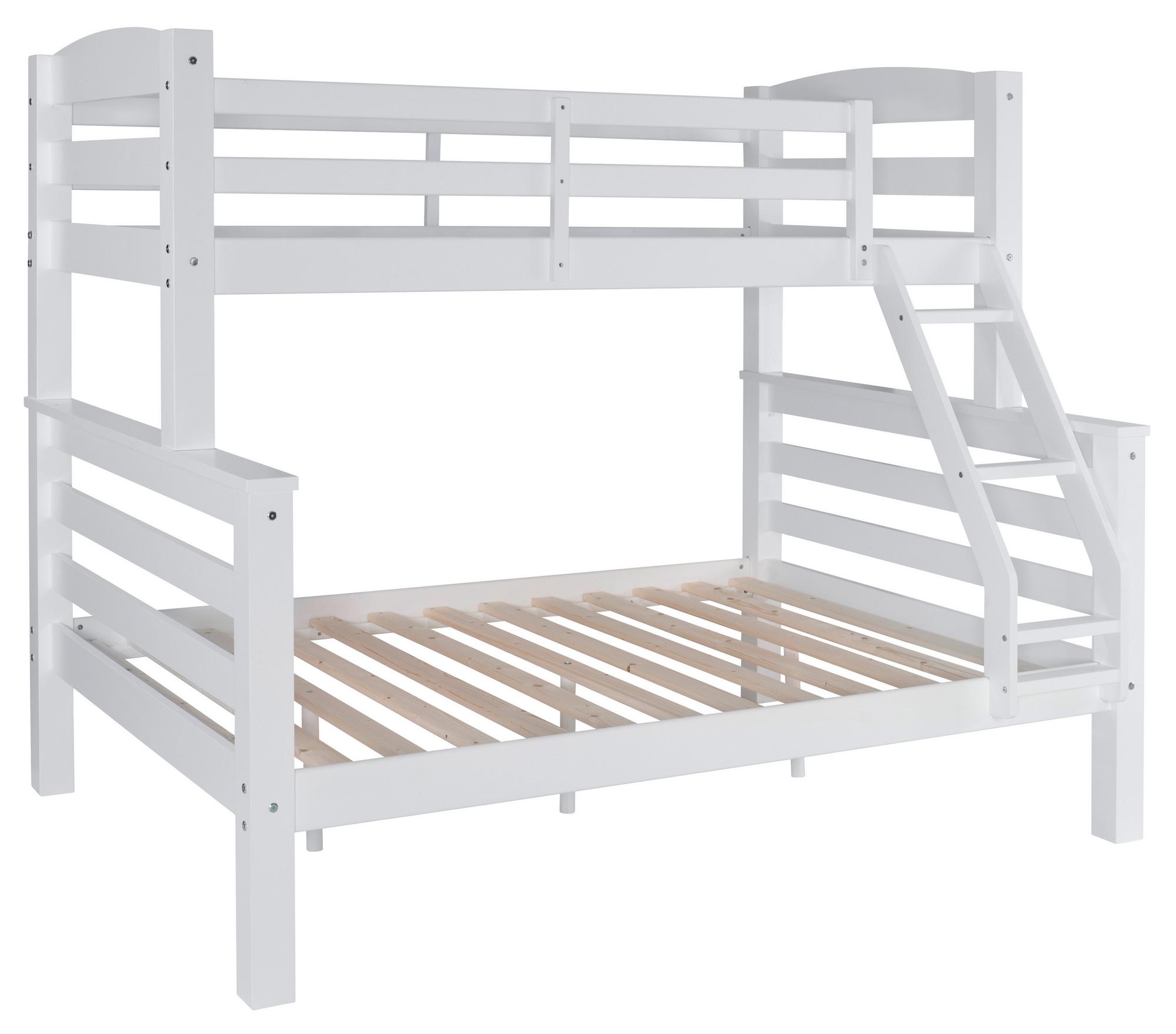 Levi White Twin over Full Bunk Bed