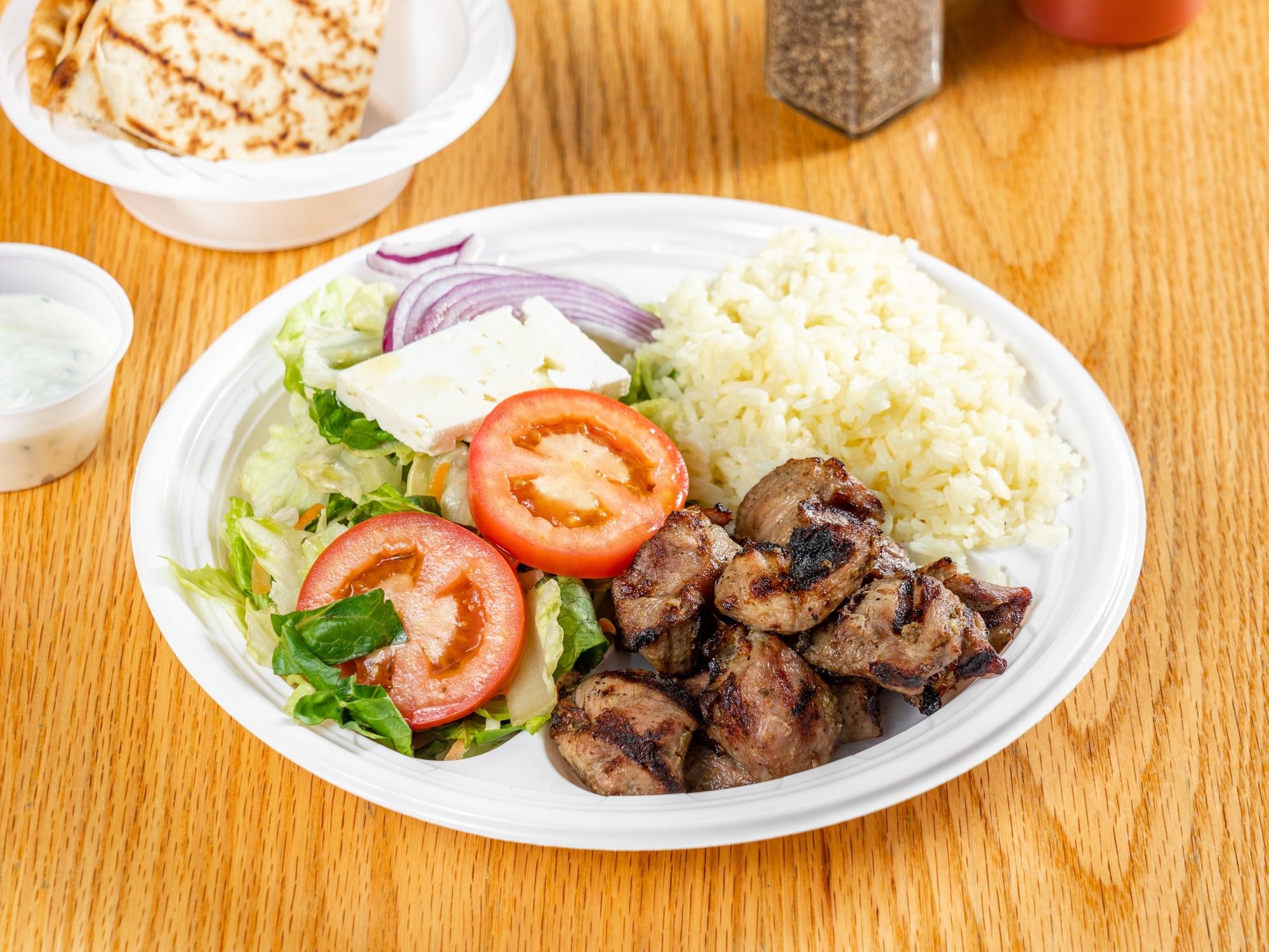 Pork Souvlaki Platter
