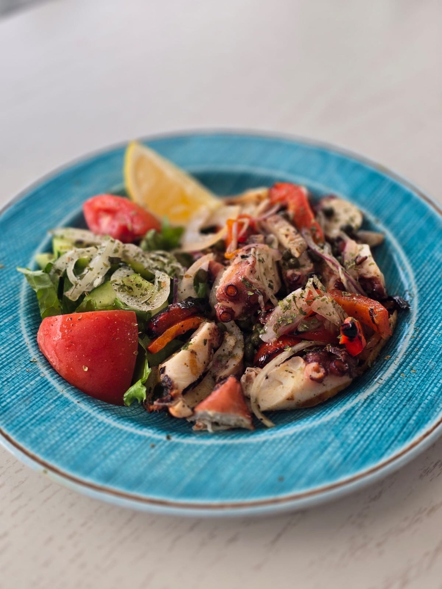 GREEK STYLE GRILLED OCTOPUS