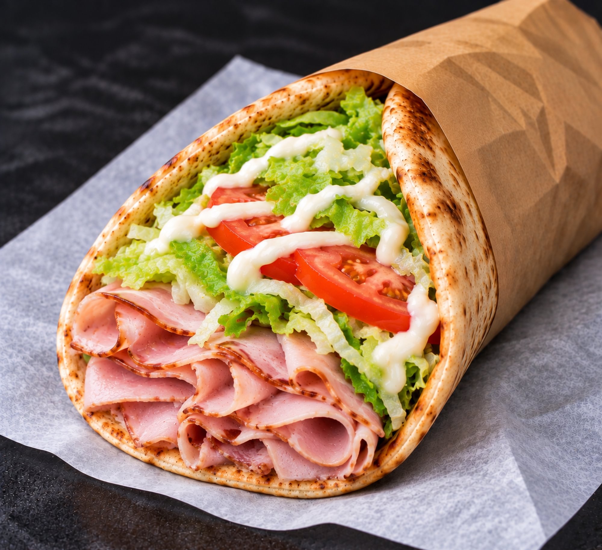 Ham & Cheese Pita