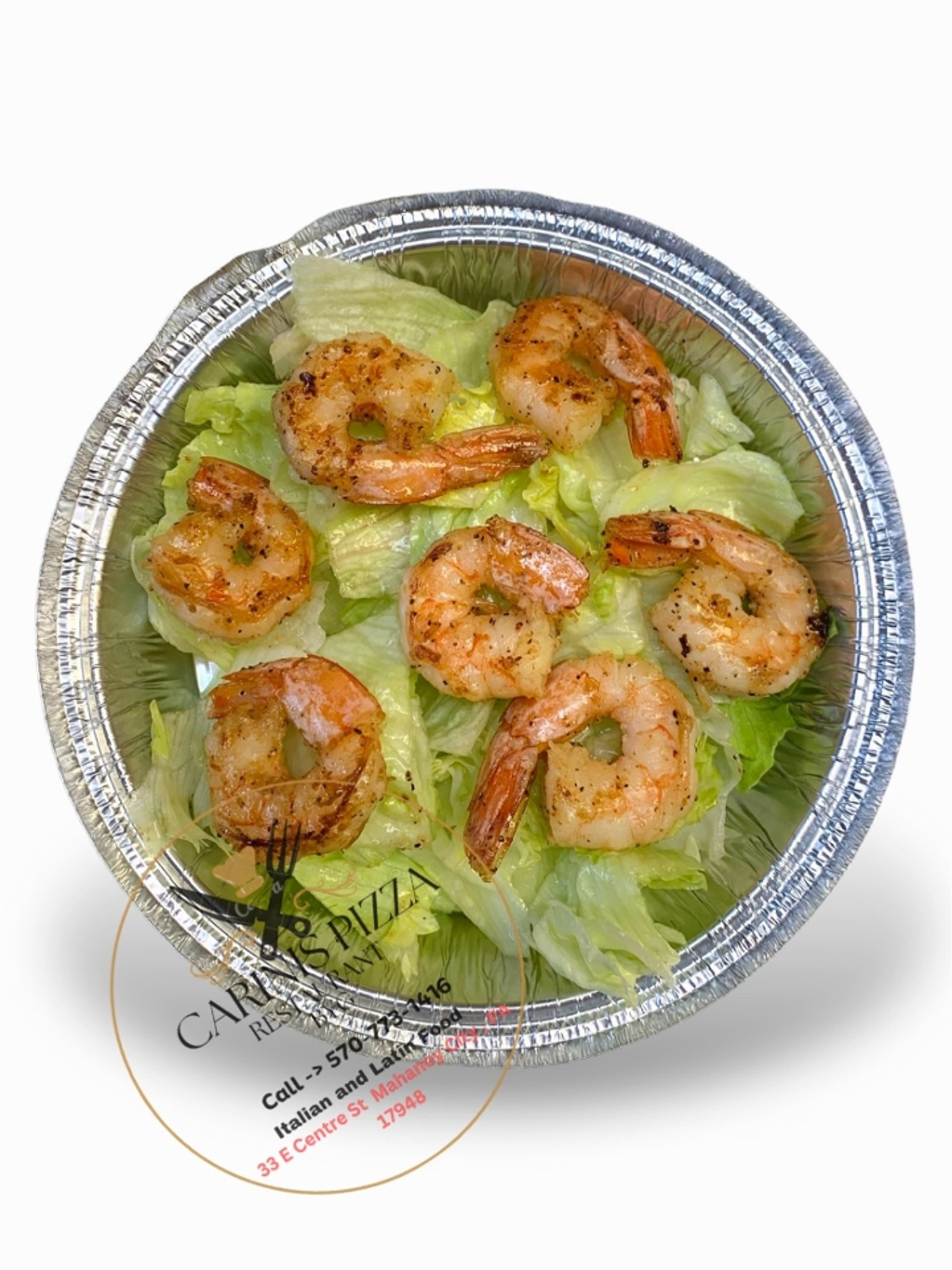 Sides of Salted Grilled Jumbo Shrimps
