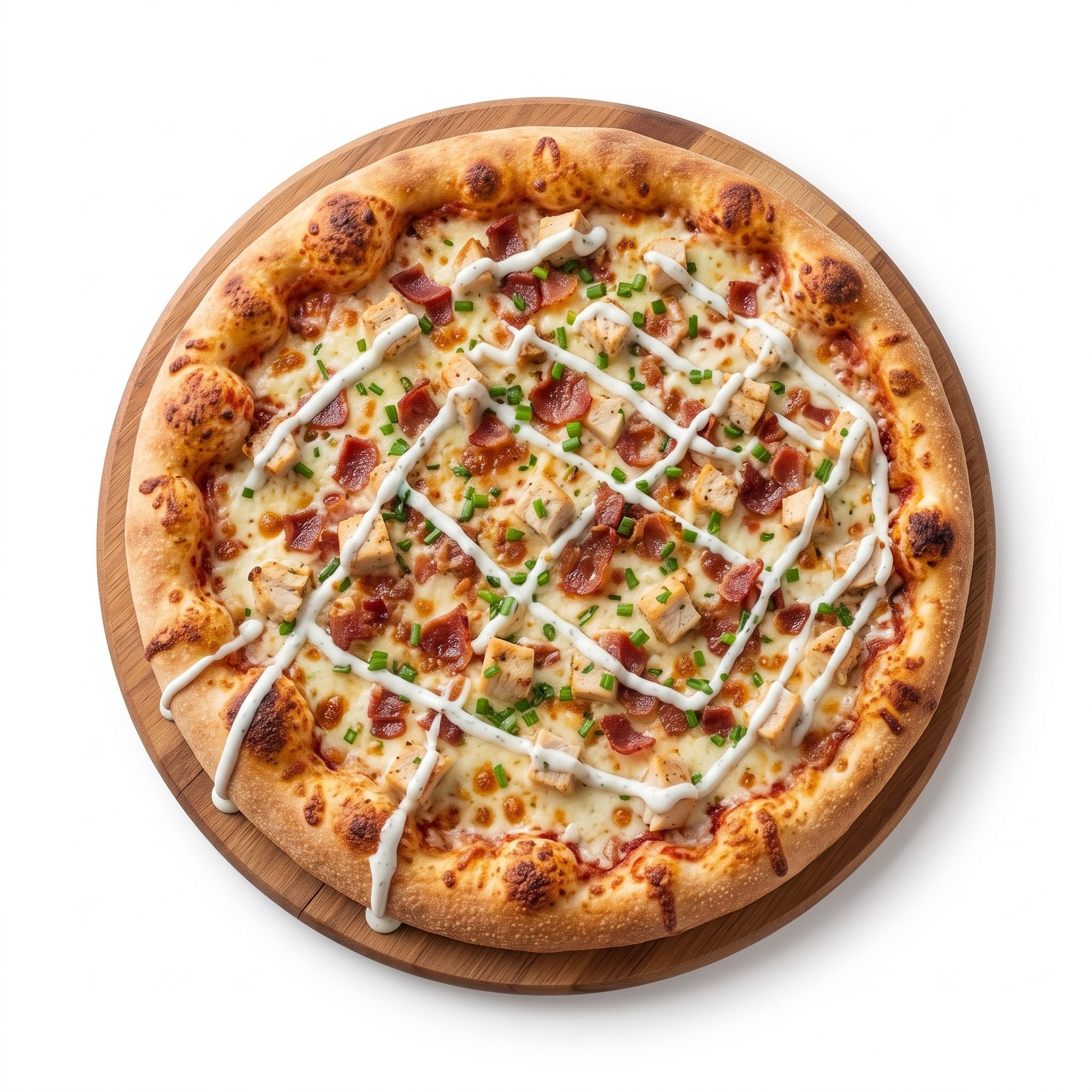 Chicken Bacon Ranch Pizza