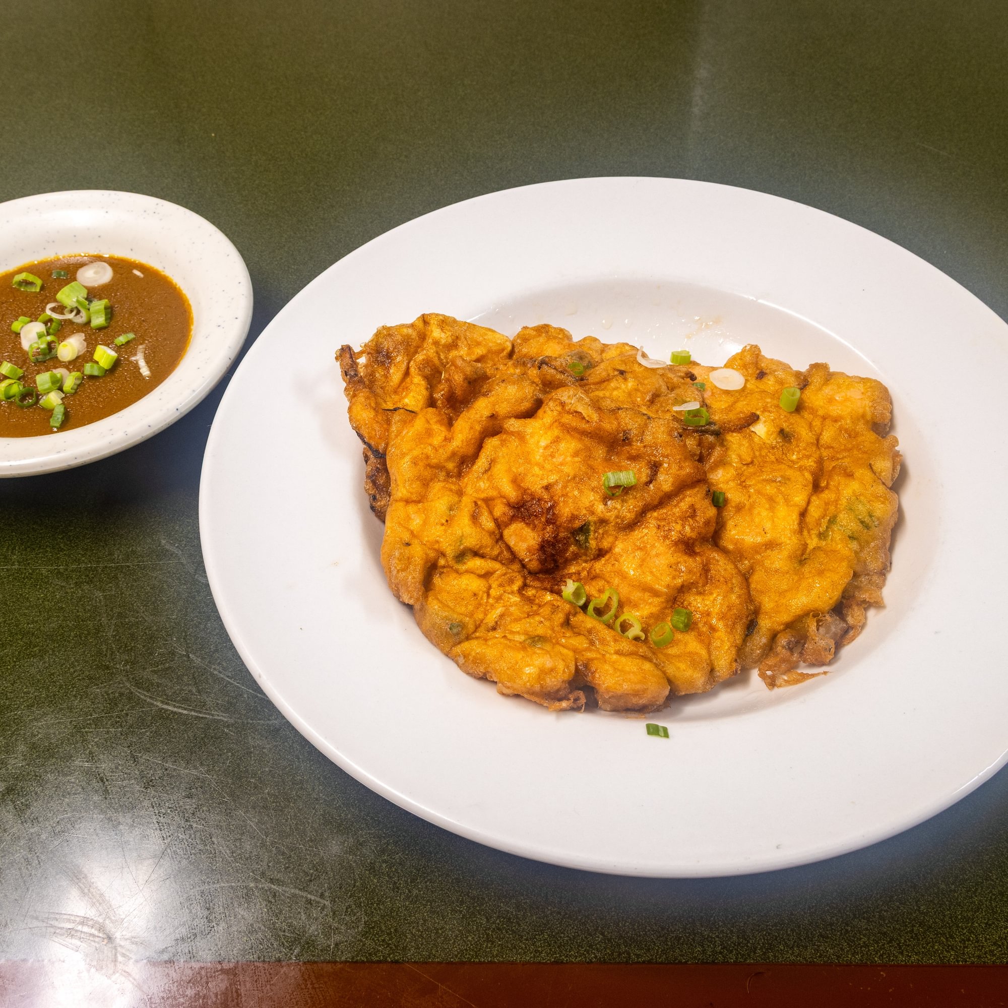 L0. Chicken or Pork Egg Foo Young