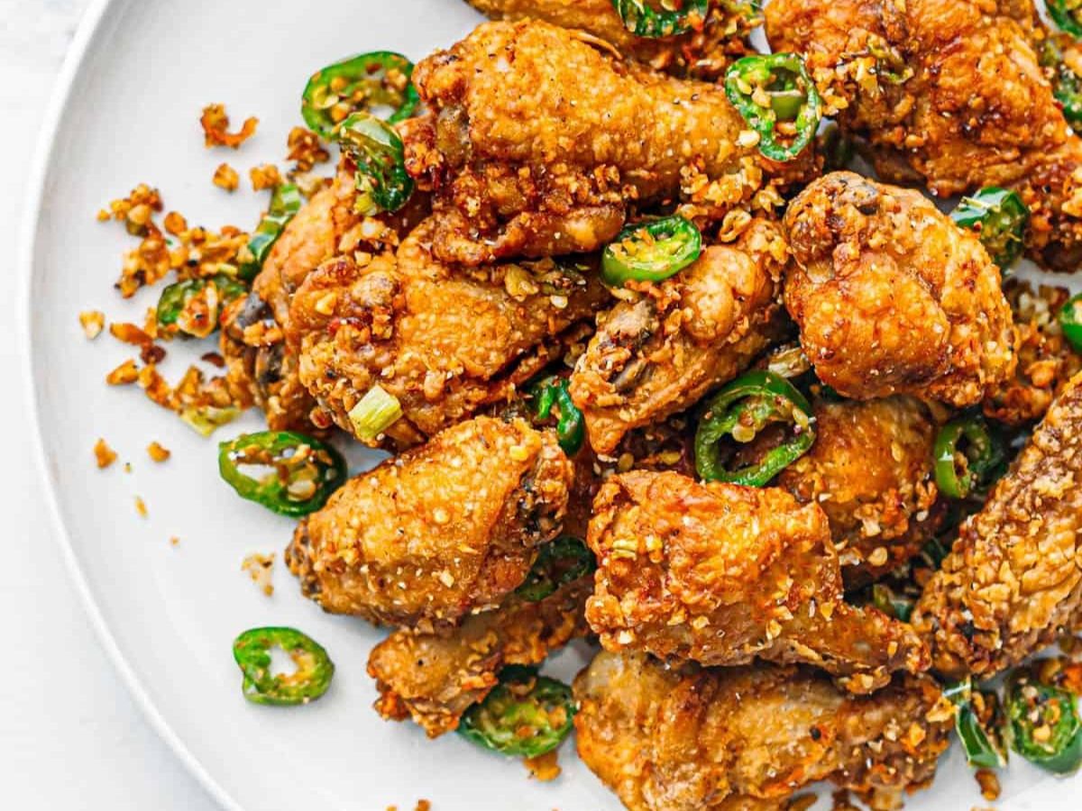 C3. RICE PLATTER SALT & PEPPER WINGS