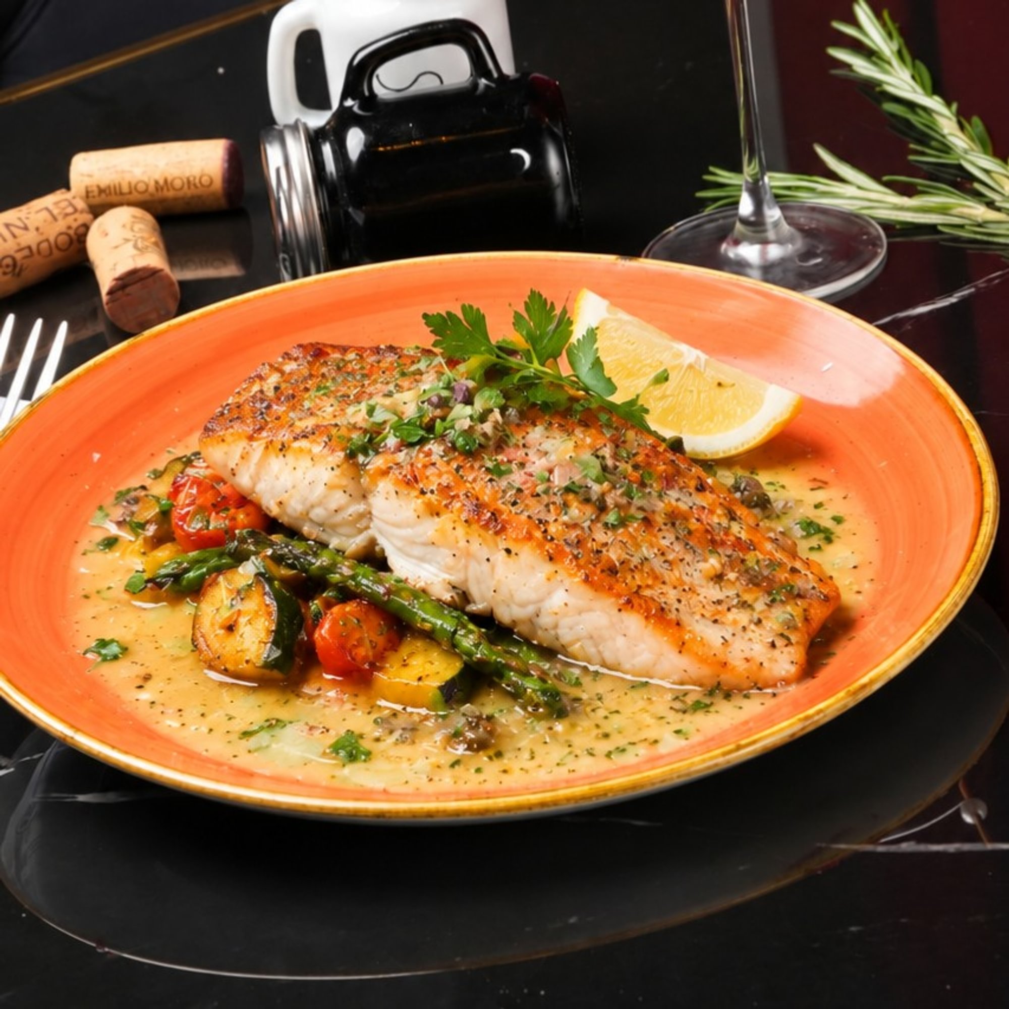 Filete de Pargo al Vino Blanco