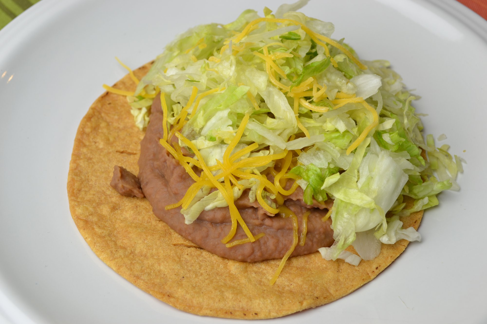 Bean and Cheese Tostada