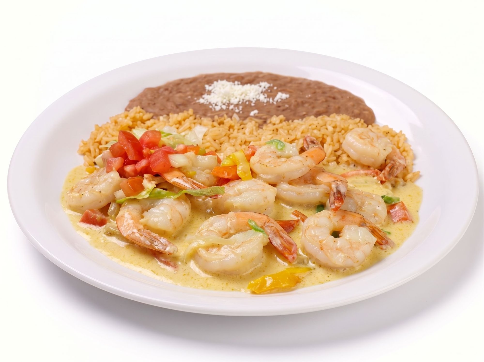 Camarones en Crema