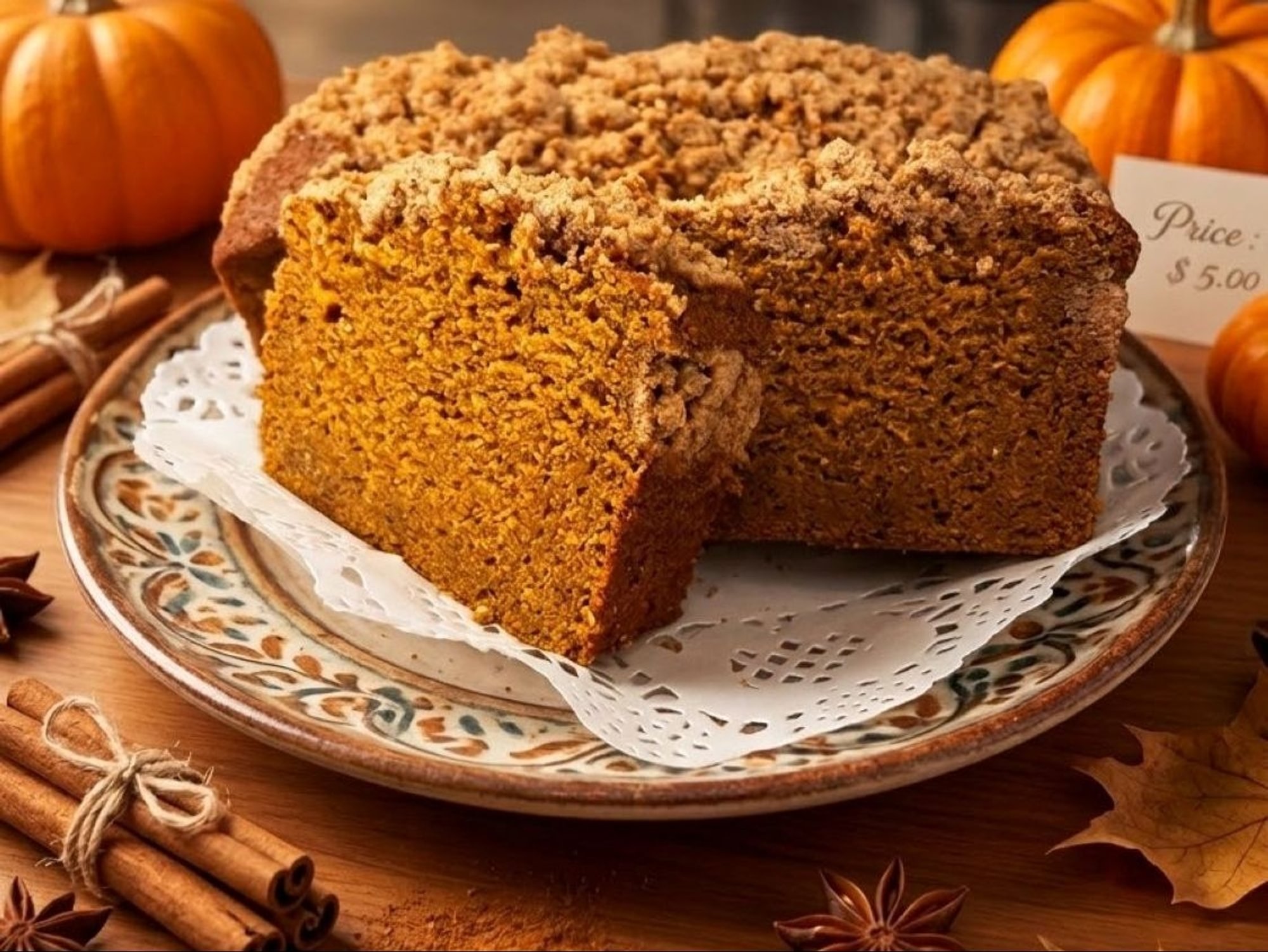Pumpkin Streusel Loaf