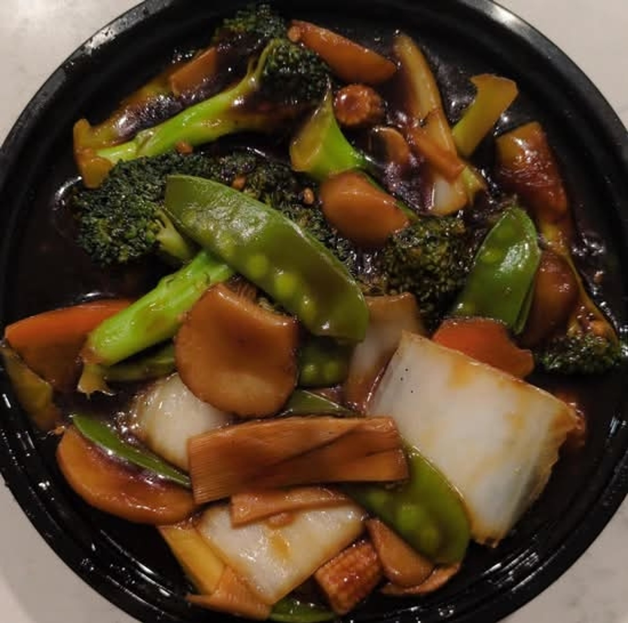 Lunch Stir Fried Seasonal Vegetables