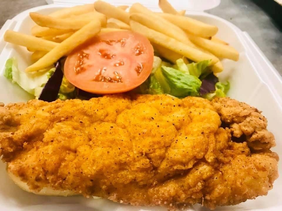 Zinger Chicken Burger & Fries