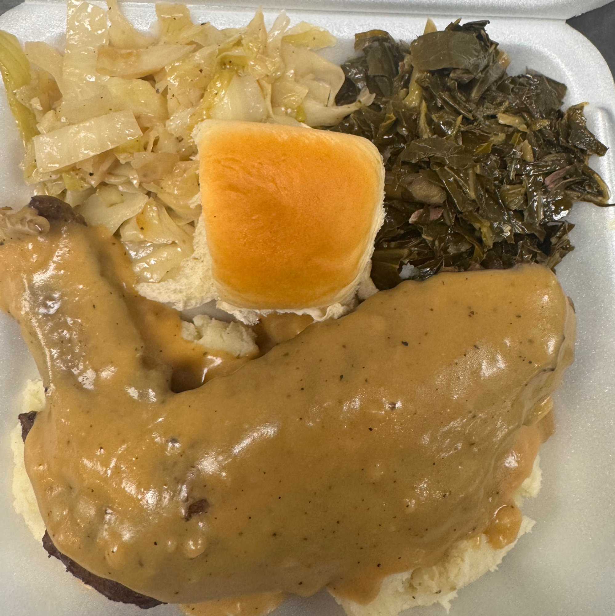 Turkey Wing With Garlic Mashed Potatoes Combo