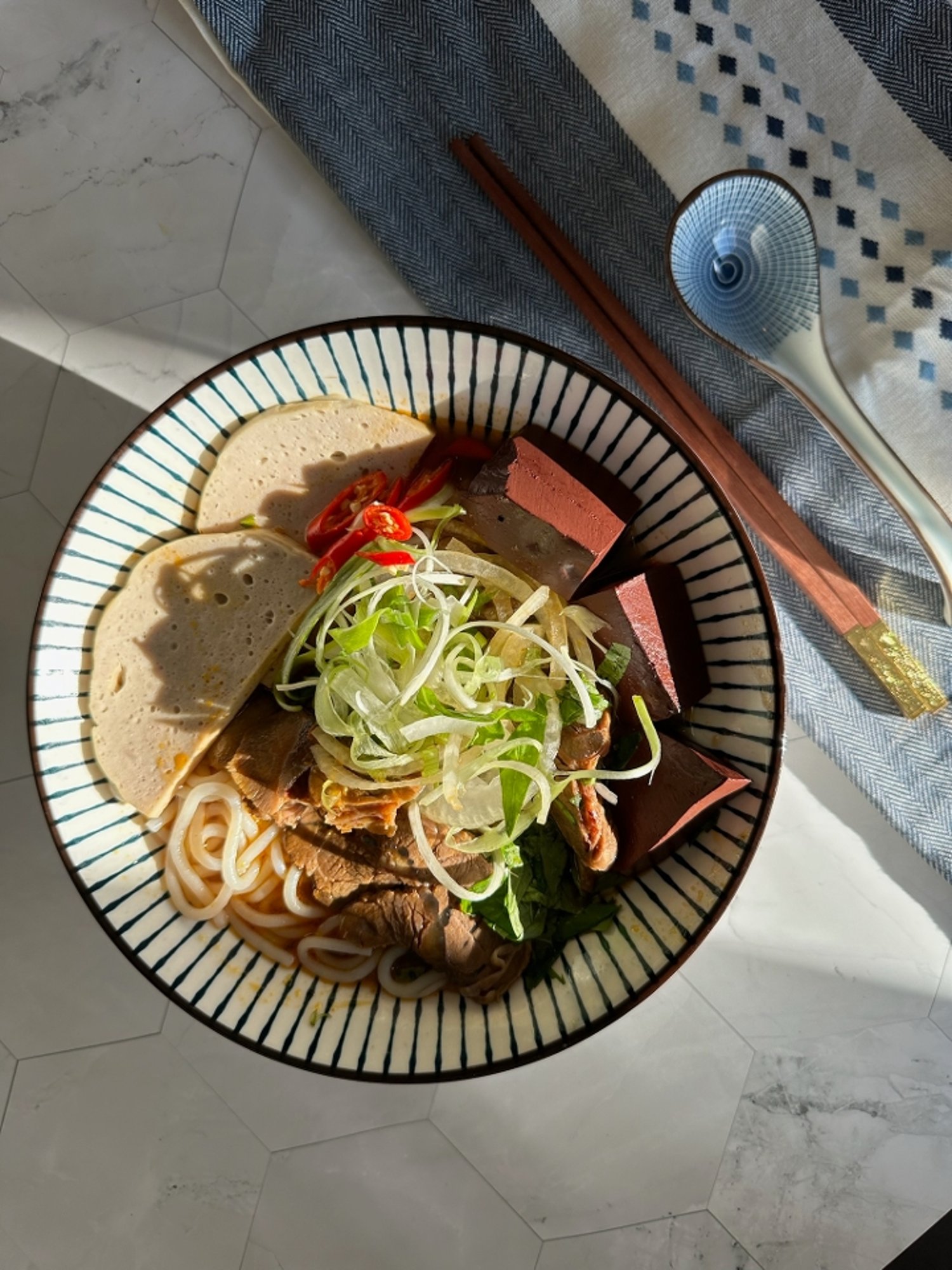 Spicy Lemongrass Soup (Bun Bo Hue)