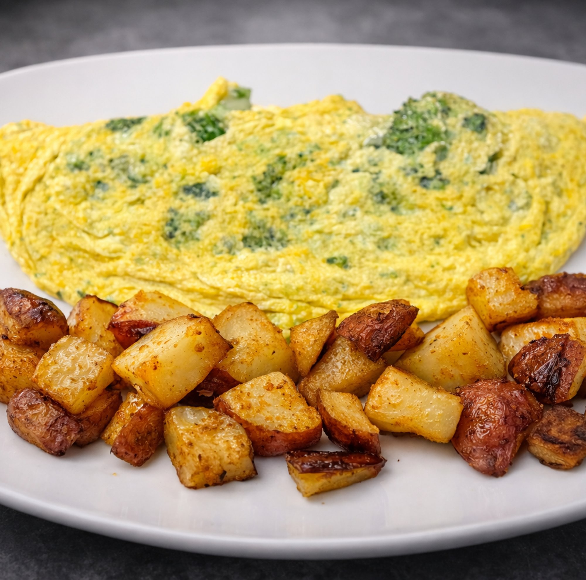 Broccoli and Cheddar Omelet