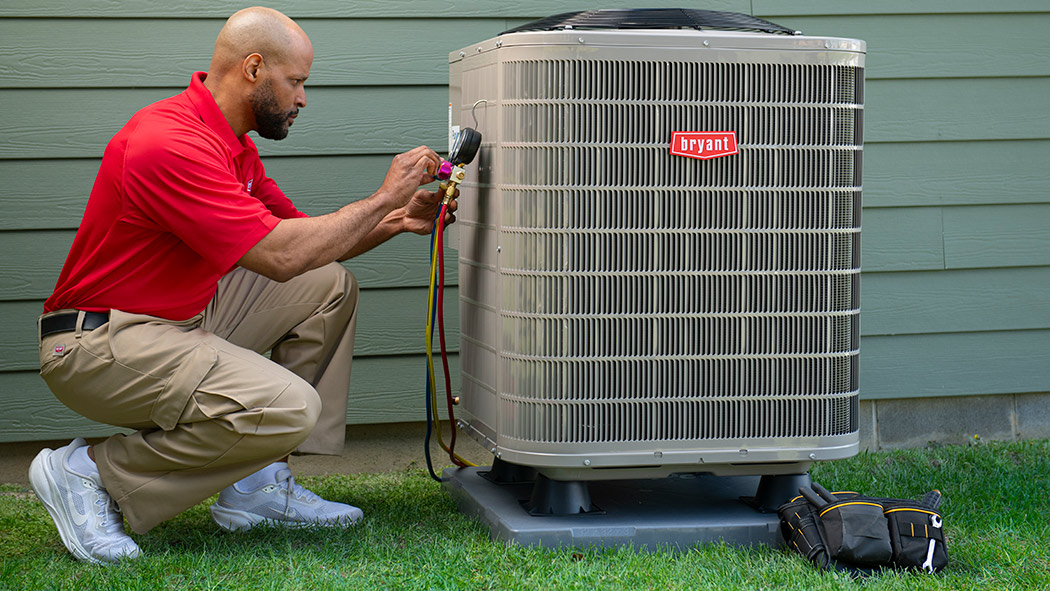 Bryant dealer finishes heat pump installation