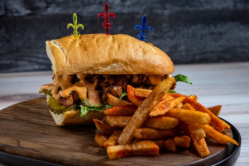Blackened Chicken Po Boy