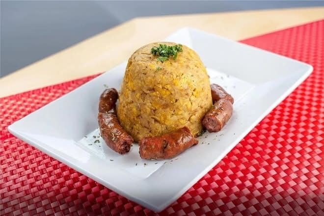 Longaniza / Ball Plantain with Dominican Sausage