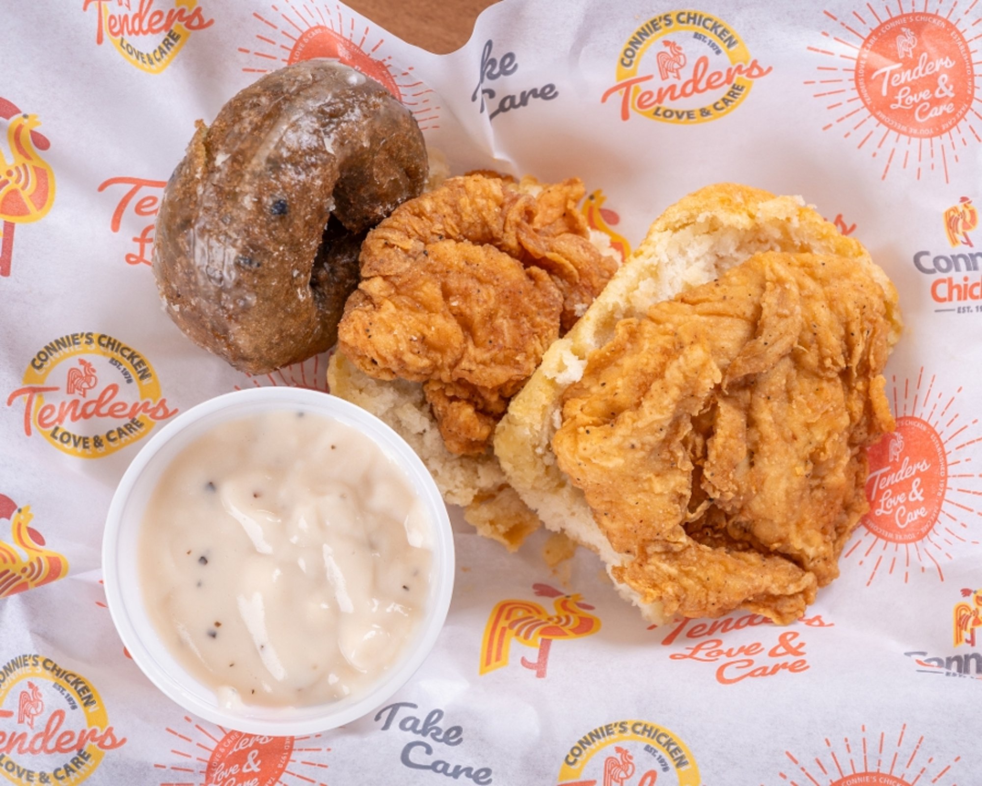 # 5 Open Face Chicken and Biscuit Combo