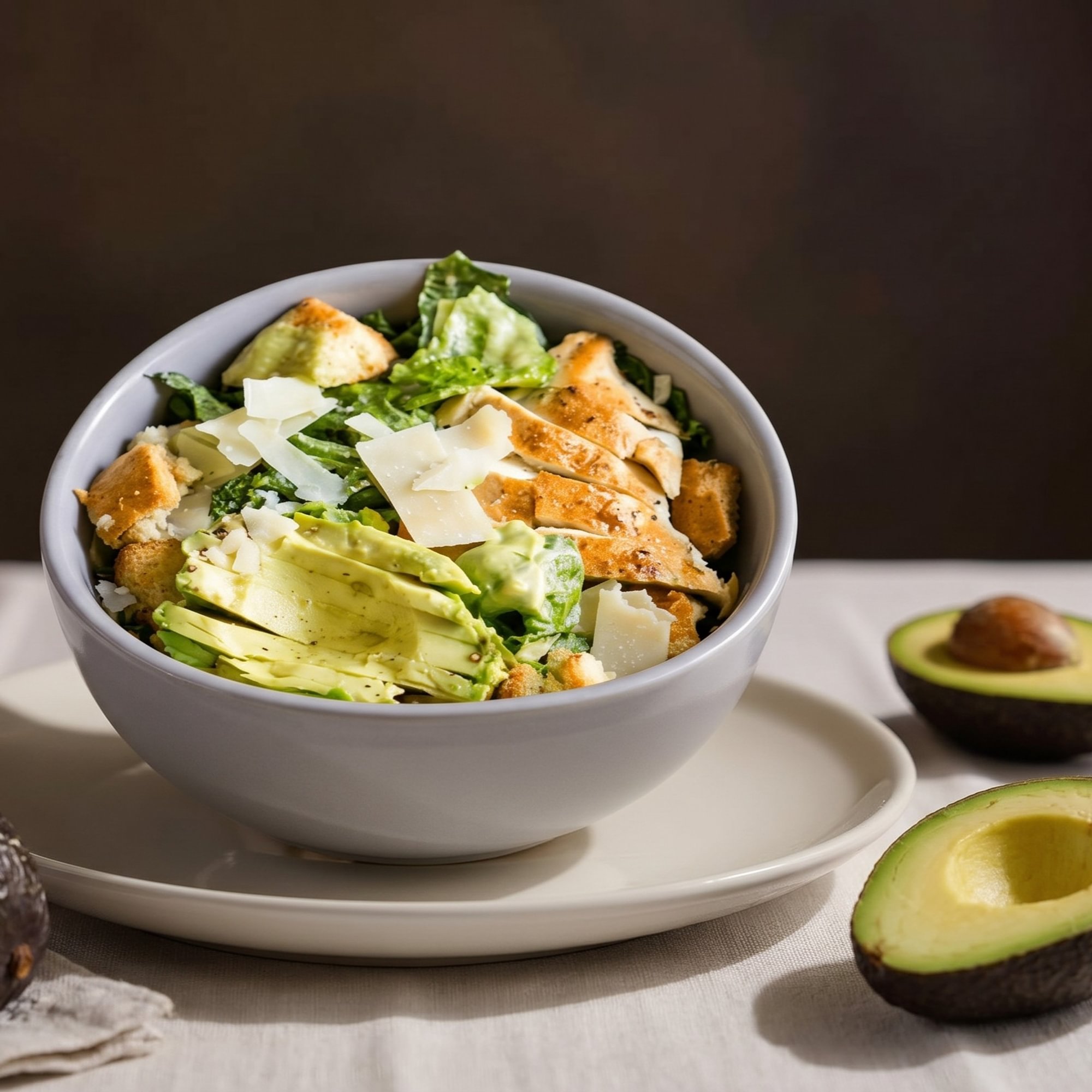 Garden Salad with Chicken and Avocado