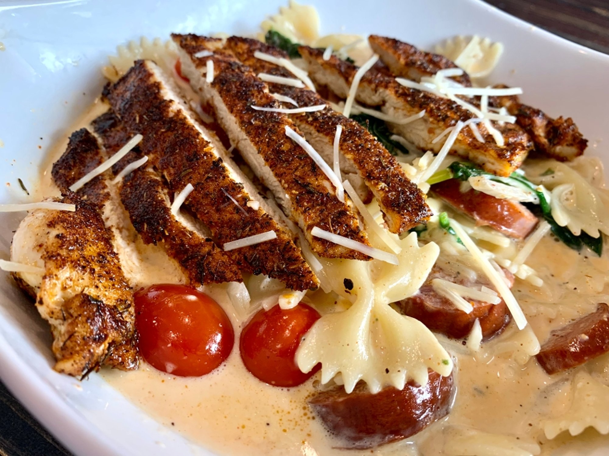 Cajun Bronzed Chicken Pasta